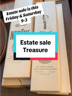 Estate sale treasure #estatesale #boyscouts #ct #connecticut #midcentury #thrift #thrifting #scouting 