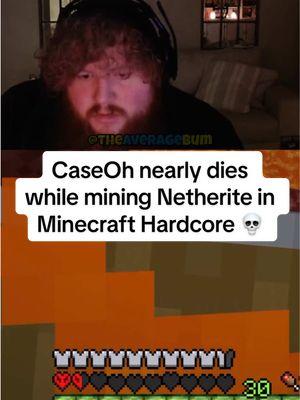 CaseOh nearly dies while mining Netherite in Minecraft Hardcore 💀 😭 #caseoh #Minecraft #minecrafthardcore #caseohgames #caseohclips #caseohfunnymoments #caseohgamestwitch #clips 