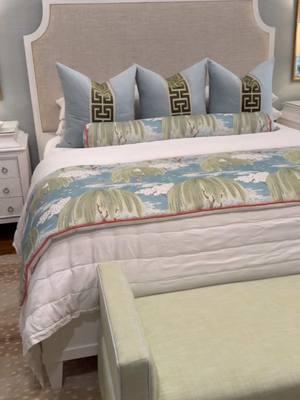 Blue and green bedroom dreams!  … #bedroom #bedroomdesign #bedroommakeover #masterbedroom #masterbedroomglowup #grandmillenial #grandmillennialdecor #grandmillennialstyle #grandmillennialhome 