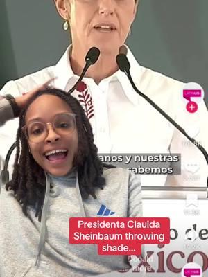 #greenscreenvideo Presidenta Claudia Sheinbaum throwing shade… #clauidasheibaum #golfofmexico #trump 