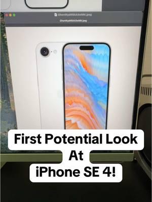 First Potential Look At iPhone SE 4! #iphonese4 #iphonese #iphone16promax #iphone16 #apple #viraltiktok #fypage #viralvideo #techtok 