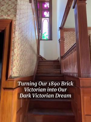 Another area complete.👏🏻 One step closer to turning Our 1890 Brick Victorian into Our Dark Victorian Dream. 🥀🕯️Extremely high ceilings made this project challenging for me and I’m happy it’s done.😂 The color is absolutely dreamy to me.♥️🕰️🥀🕯️📜 What do you think?  #mansion  #dark #victorianhouse #interior #oldhouse #victorianera #victorian #darkacademia #interiordesign 