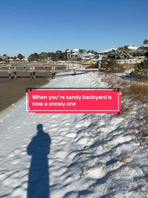 I didn’t think the sand on the emerald coast could get any whiter… I was wrong. Snow on the beach doesn’t feel quite right 🥶  Anthony & I woke to a major snow storm in Oklahoma about 4 years ago this month and moved to Florida 3 months later… looks like we didn’t go south enough 😅❄️  My kids are loving it though. I’ll enjoy it… just this once #creatorsearchinsights #winterwonderland #snowinflorida #snowinginflorida #sunshinestate #emeraldcoast #snowinthesouth #snowybeach 