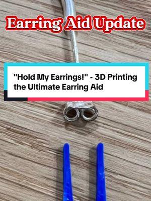 We're on a mission to make the Earring Aid even better! 💪 Our Illinois makers program tweaked the design to bring the prongs closer together, but we're not quite there yet. 🤔 That's where YOU come in! A friendly face from the Western Wisconsin Center for Independent Living used the 3D printed file our makers program created to print a customized Earring Aid for a happy customer. 😄  We'd love to see more of this! Do you have a 3D printer and a knack for innovation?  Download the Earring Aid STL file on Thingiverse so you can tinker and create your own improvements! Let's work together to make the Earring Aid the best it can be.  #Lifehacks #AssistiveTechnology #ILMade #3Dprinting #makers #adls