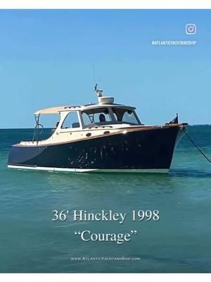 NEW LISTING🚨 1998 36’ Hinckley  [Powered by 2023 Volvo D6 480hp] 📍Key West, Fl.  Asking💰$385,000 USD • Has over $250K in recent upgrades. • Shallow Draft of 1’7”.   • Stored in enclosed dry storage for most its life.  • Hull #73 of a limited production of 400.  - Contact Gregg Silver today to find out more!  📲305.304.4574 #atlanticyachtandship #yachtlifestyle #luxuryyachts #hinckley #hinckleyyachts #keywest #newlisting #usa_tiktok 