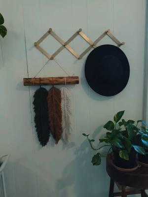 macrame feather set. this is one of the most ordered sets! they're customizable so you can pick any three colors 🤎🖤🤎#macrame #macramefeathers #bohofeathers #bohowallhanging #wallhanging #texturedwallart 