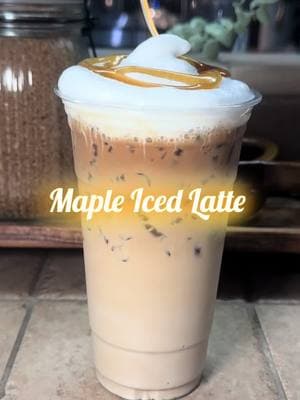 Maple magic in a cup 🍁☕️ Sweet, creamy, and oh-so-easy to make! Who’s trying this maple iced latte today? #CoffeeLovers #IcedLatte #MapleVibes#TiktokCoffee#IcedCoffee#CoffeeatHome #creatorsearchinsights 