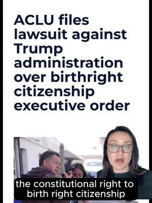 Trump on Monday issued an executive order targeting birthright citizenship, a constitutional guarantee that anyone born on US soil is a US citizen. #citizenship #birthright #birthrightcitizenhip #citizenshipprocess #citizenshipchanges #citizenshipquestion #usciti #uscitizenship #uscitizen #aclu #aclutok #uscons #usconstitution #trump #trumpsupporters #illegal #allimmig #allimmigrantsmatter #allimmigrants #supportimm #supportimmigrants #supportimmigration #supportimmagration #supportimmigrantrights