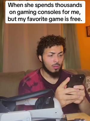 When she spends thousands on gaming consoles for me, but my favorite game is free.💀  #gogomuffin #mobileMMO #mobileMMORPG #MMORPG #MMO #Idle #Gaming #fullrelease #officiallaunch #fypシ #fyp 