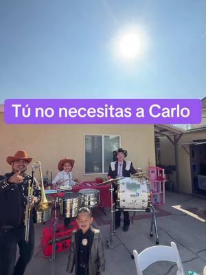 Tú no necesitas a Carlo @Losnegretefamvlogs #fyp #parati #tunonecesitasacarlo #pequeńosmusical #quebradita #banda#tarolas🥁 