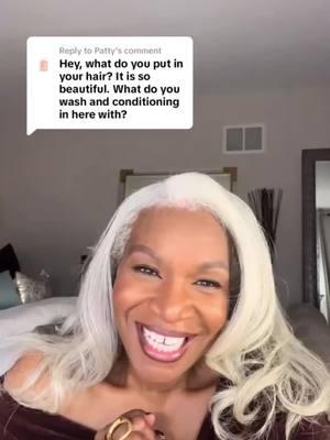 Our cousin @traysgoinggray shared the products that have earned a place in her haircare routine and Donna’s Recipe made the list 🩷. Watch to see why our products have become a staple in her go-to lineup for her stunning silver strands! 🤍 #donnasrecipe #tabithabrown #healthyhairtips #silversisters #silverstrands #silverfox