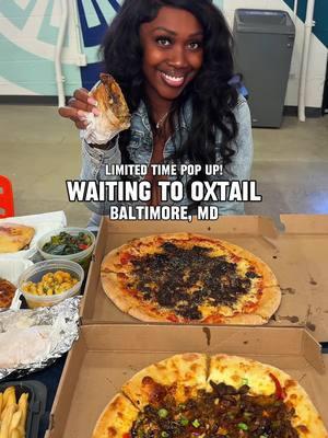 📢 @waitingtooxtail is popping up at Hollins Market with NEW ITEMS you can only get here until FEB 2, 2025! 📅 📍 26 S Arlington Ave, Baltimore, Maryland 21223 ✨ Let’s talk about the food: The jerk chicken pizza? Packed with flavor—perfectly seasoned chicken, super spicy, but that sweet jerk sauce? It balances everything out so nicely. Chef’s kiss!  The oxtail pizza? Let’s just say, this spot really lives up to having “oxtail” in its name! BREAKFAST here also! The jerk fried chicken and waffles is a whole experience. And have you ever had a bacon, egg, and cheese on cocoa bread? Game-changer. I don’t even want regular bread anymore—mmm, mmm! The oxtail chopped cheese—so juicy, so flavorful.  Def try their curry greens and mac for the perfect sides. And don’t leave without treating yourself to a refreshing half and half. Trust me, you don’t want to miss this! #baltimorefood #baltimoreeats #maryland #marylandfoodie #mdfood #blackcontentcreator #goodfood #blackowned #blackownedbusiness #blackfoodie #BlackBloggers #dmvfood #dmvfoodie #MDinfluencer #foodinfluencer #visitmaryland #Baltimore #Baltimorerestaurants #blackfoodbloggers #placestoeatbaltimore #Marylandblogger #Dmvcontentcreator #Baltimorefoodspots #oxtails #bestoxtailsdmv