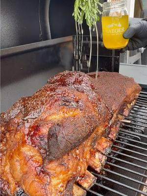 Smoked a 30+ pound rack of beef ribs, brisket on a bone 🤤  . #kendrickbbq #traegergrills #beefribs #brisket #bbqbrisket #smokedbrisket #ramsayreacts @Gordon Ramsay @Traeger Grills @MEATER 