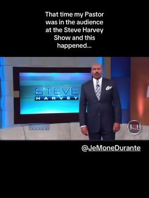 That time my Pastor was in the audience at the Steve Harvey Show & this happened… #fyp #viral #funny #goodmorning #gm #famous #steveharvey #highlights #video #daytime #2025 