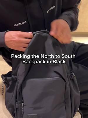 Pack the North South Backpack with us. Our brand NEW style just launched in Black and Cobalt Blue. #backpack #backpackreview #gymbag #workout #gym