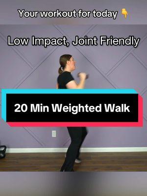 💪 Walk your way to stronger arms with this beginner-friendly 20-Min Weighted Walking Workout! Using just 2lb weights, we’ll target the upper body while keeping things low impact and fun. Perfect for all fitness levels! 🙌 💥 Workout Breakdown: 3 moves x 30 sec intervals 30 sec walking rest 20 min total Warm up and cool down included Head over to my YouTube channel now to follow along—link in bio! ✨  #weightedwalking #lowimpactworkout #beginnerfriendlyfitness #homeworkout 