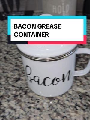 #bacongreasecontainerwithstrainer #bacongreasecontainer #bacongrease #oilcontainer #greasecontainer 