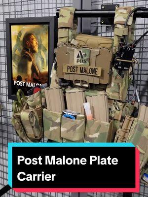 Post Malone Plate Carrier #shotshow #tactical #tacticalgear #platecarrier #postmalone #military @Post Malone 