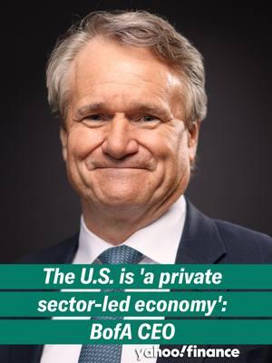 "We are not a central bank-led economy. We're actually a private sector-led economy," Bank of America CEO Brian Moynihan says who joined @briansozzi at the World Economic Forum in Davos, Switzerland.  #yahoofinance #yahoofinancelive #financetok #wef #worldeconomicforum #useconomy #america #centralbank #bankofamerica #bac