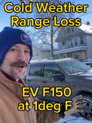 Do you have an EV? What kind of losses are you seeing with this cold snap? #electricvehicles #evs #f150lightning #lightning #f150 #ford