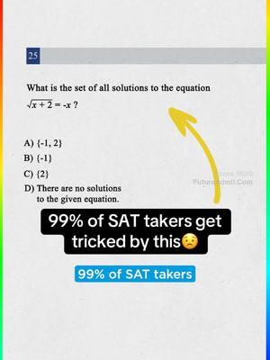 99% of SAT takers get tricked by this (it’s not A…) #satprep #digitalsat #digitalsathacks#satmath #satreading #sattestprep #highschoolparents #psatprep #psat #collegeadmissions 