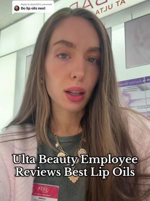 Replying to @Ajoni159 best selling lip oils at @Ulta Beauty 💕💋💄lip oil recommendations from an Ulta employee. Lip oils worth your money! Milani fruit fetish lip oil, elf lip oil, Dior lip oil dupe! #lipoil #lipoilreview #elflipoil #milanifruitfestish #milanilipoil #kyliecosmetics #kylielips #ultabeauty #drugstorelipoil #affordablelipcombo #ultaemployee #ultamusthaves #ultahaul #drugstoremakeupmusthaves @Kylie Cosmetics @ColourPop Cosmetics @elfcosmetics @Milani Cosmetics @r.e.m. beauty @byoma 