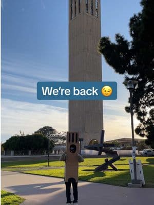 Thankfully we didn’t expose any secrets before the “ban” 🤫 #UCSB #UCSantaBarbara #TikTokBan #TikTokIsBack #StorkeTower #Storkey #collegelife #universitylife 