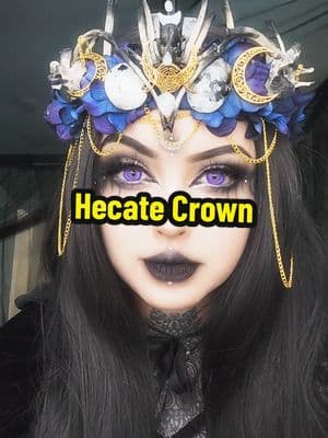 Replying to @kirstenricciardi✅️✅️✅️ we had the same vision! 🥰 #naturalmysticsdesign #crowns #crystalcrowns #crystalcrown #gothmakeup #gothgirl #goth #gothic  #hecate 