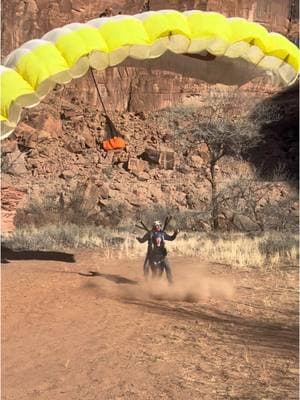 This view! Most peaceful BASE jump ever?✌️🪂 #peace #basejumping #skydive #moab #utah #gym #healthy #MentalHealth #nature #tandembasemoab #date #colorado #jump #bucketlist #vacation 