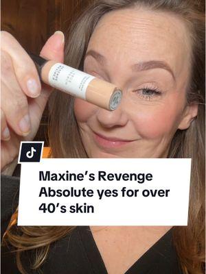 The first in my series of concealers for mature skin. Starting out strong with @Maxine's Revenge French Face concealer.  if you scroll to the last 20 seconds, it shows you the concealer in four different lights.  Beautiful texture. Beautiful finish. Beautiful coverage. Blown away by how great this is! 100% recommend.   ##maxinesrevenge##frenchfaceconcealer##beauryover40##makeuoover40