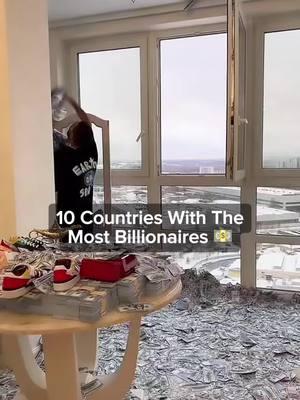 Countries with the most billionaires 💵 #billionaire #billionaire #rich #toplist #country #money #ourplanet95 #foryou 