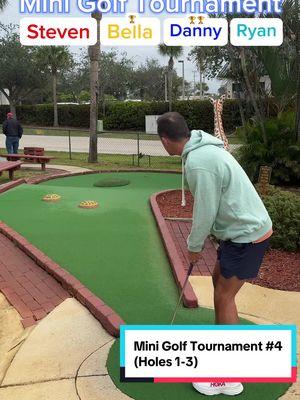 Mini Golf Tournament #4 18 holes (Holes 1-3) WOW… #golf #minigolf #minigolfing #puttputt #puttputtgolf #season5 #viral #golftiktok #golftok #golfer #foryoupage #fyp @Twin Tour Golf @Bella Dory @Ryan 