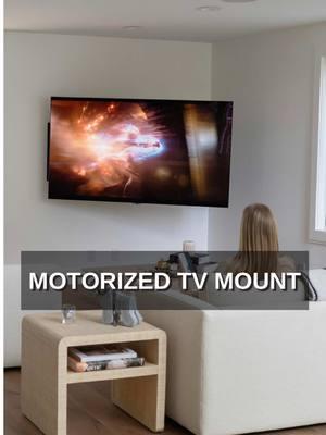 Tired of putting TVs in every room just to catch your favorite show or movie? ☹️ Your problems are solved with this motorized TV mount! With a simple touch of a button or a voice command, you can adjust your TV to the perfect viewing angle. Say goodbye to multiple TVs and hello to convenience! 🤩 #motorizedtvmount #tvmount #homeautomation #smarthome #smarthomes #greatneckny 