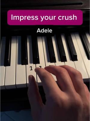 Impress your crush with this simple tutorial 🌹 #piano #tutorial #pianotutorial #pianolessons #tips #adele 