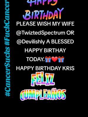 Please wish my wife @TwiztedSpectrum @Devilishly a happy birthday. Thank you, much love, Coll #happybirthday #happybirthdaytomywife  #collisious #collsbesties #GenderXpression #cancerwarrior #rectalcancer #coloncancer #colorectalcancer #cancerfighter #ileostomybag #transpride #rightsforall #colorectalcancerawareness #ftmwithcancer #lgbt #ftm #ftmfightingcancer #lgbtpride #cancersucks #fuckcancer #fyp #ftmwithcancer #foryoupage #FAP #AFAP #cancer #samerightsforall #equalrights #friendsshowingfriendslove 