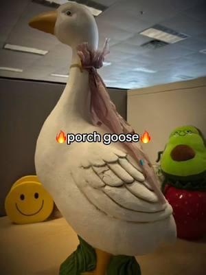 Go get yourself a porch goose #porchgoose #porchgooseoutfit #yarntok #bigtwistyarn 