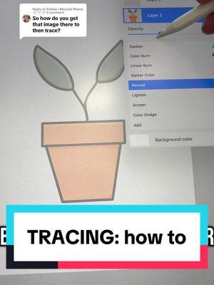 Replying to @Emilee | Blessed Mama 🤍🤍🤍 I know this question was from forever ago, but I hope this helps someone! Go to the layers, tap the layer you want to trace, tap the “N” on the right side of the layer, then lower the opacity via the slider.  #proceeatedrawing #procreatetutorial #procreatehelp #procreatedoodle #procreatevideo #procreative 