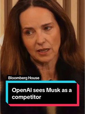 #OpenAI #CFO Sarah Friar characterized #ElonMusk’s legal challenge to stop the #ChatGPT maker from becoming a for-profit company as competitive maneuvering. #tech #business #AI