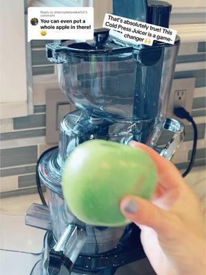 Replying to @shannydelairekafti2 Whole Apples, No Problem: The Ultimate Cold Press Juicer!#coldpressedjuice #fyp #ttshopdeals #healthylifestyle #jucing #detoxdrink #greens #jugoverde #masticatingjuicer #slowjuicer #maribeltv 