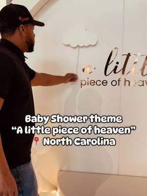 Such a joy creating this backdrop for a close friend. For those who are patiently waiting, continue to bless His name cause it’s coming soon for you! Follow my Instagram page (link in bio) #balloonartist #northcarolina #blackcreative #alittlepieceofheavenbabyshower #clouddecor #cloud #fyp