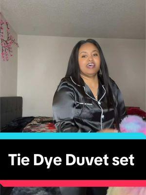 This is beautiful! soft and warm looks great#tie#dey#duvet#set#tiktokshopfinds@Tie Dye Duvet Set 