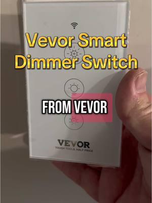 Vevor Smart Light Dimmer #smarthome #smartswitch #smartlights #alexa #touchlight #vevor #TikTokShop #electrical #lightswitch #DIY #diyproject #homedecor 