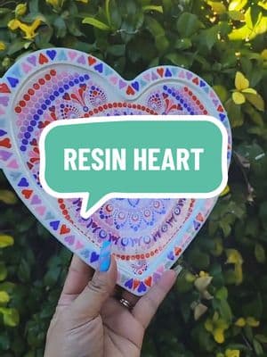 ❤️Heart Tray💜 Hand-painted using @DecoArt Americana Acrylic Paints then resined.✨️ #art #heartart #dotmandala #mandalaart #heartmandala #mandala #dotart #artist #artforyou #resin #onthisday 