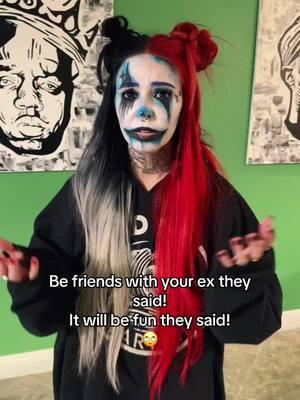 Friends till the end  😂❤️ @Lydia Grace  . . . #clown #juggalo #juggalofamily #cosplay #ex #trippyclassic 