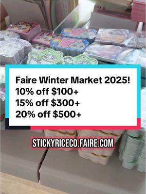 Faire’s winter market ends Friday January 24! It only happens twice a year 😄 #faire #fairewintermarket 