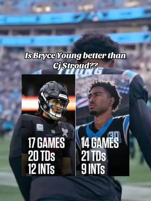 CJ Stroud’s downfall needs studied #bryceyoung #cjstroud #comparsion #nfl #football #panthers #texans #quarterback #sports #fyp 