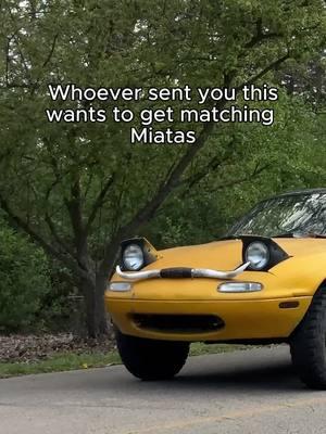 Let's get matching Miatas! Who's in? #miata #miatagang #miatalife #miatagram #miataclub #miatamx5 #mazdamiata #followers #Love #popups #jdm #car #miatadrift #slammed #stance #camber #slammedmiata #loweredlifestyle #lowered #viral #fyp