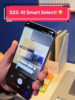 The new AI smart select on the new S25 series is really handy for capturing important information and automatically doing things such as putting them into your calendar, or even suggesting map guidance! #s25 #s25plus #s25ultra #samsungunpacked #galaxys25 #galaxys25plus #galaxys25ultra #techtok #technology #smartphones 