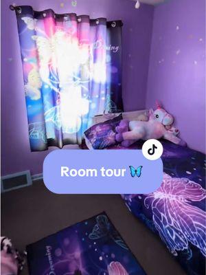 Replying to @GlowBug 💜🐛 ♥️♥️ it’s my favorite room in the house! I need to read the blue but it’s too cute #RoomTour #butterfly #butterflyroom #roomideas #roomdecor #daughter #Love #butterflies🦋 #butterflies_society🦋 #decor #bedroomideas #purple #purple #purpleroom #purplepassion #fave 