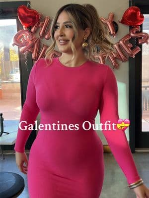 Galentines OOTD💝💝 Wearing size: Large #galentines #galentinesday #ValentinesDay #valentines #pinkdress #pink #fallfashioninspo #outfitinspo #outfit #longsleevedress #fyp 